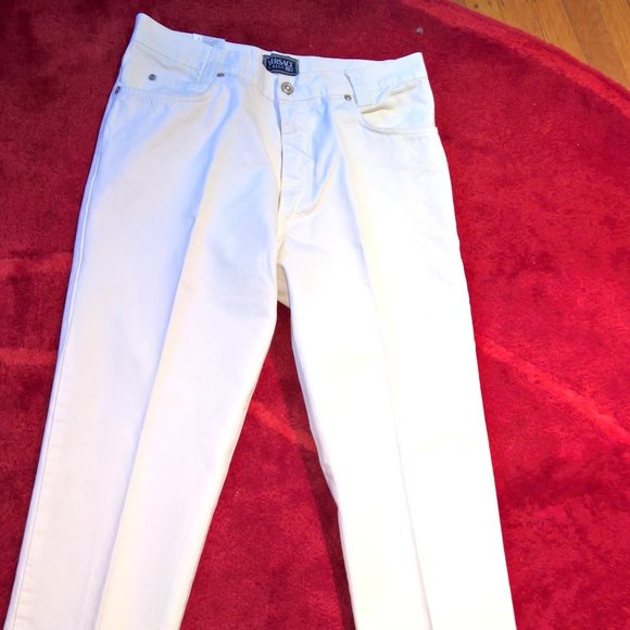 versace white jeans mens